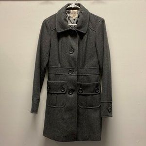 Fitted Single-Breasted Peacoat